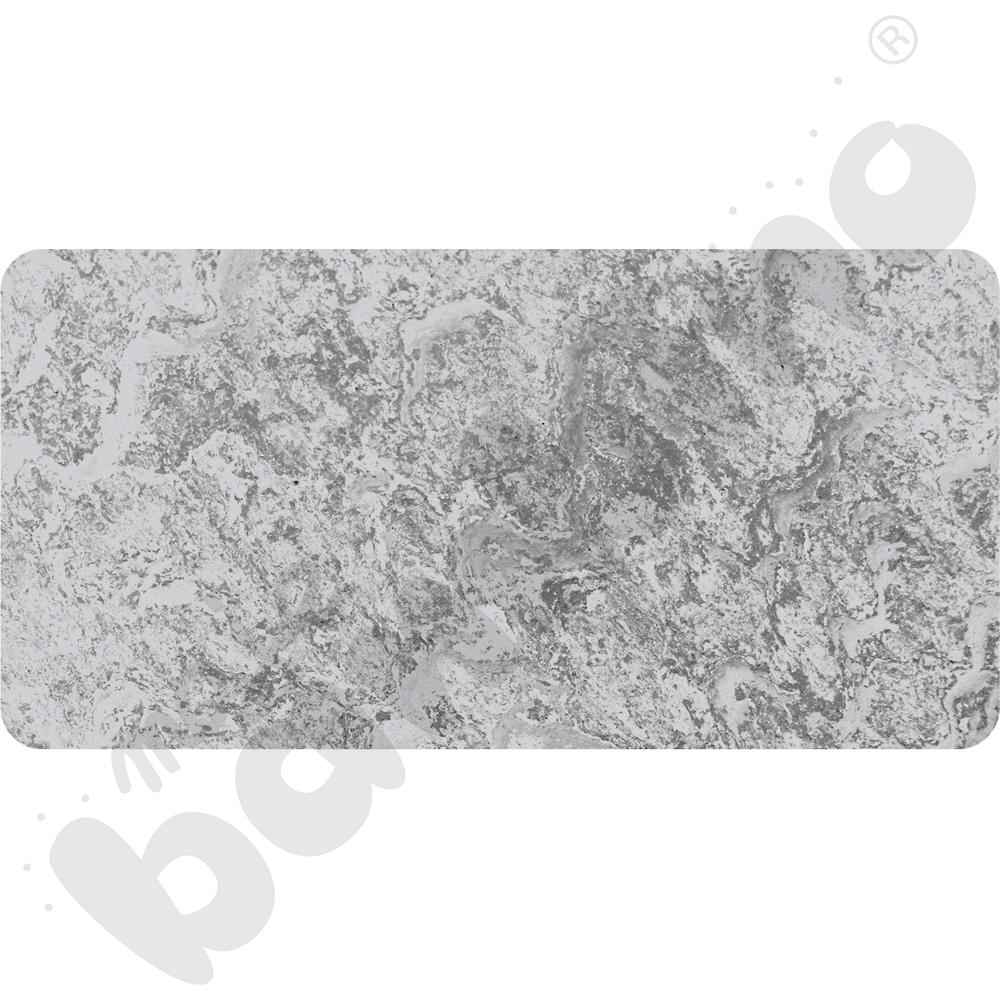 Cichy blat Plus prostokątny, 60 x 120 - szary