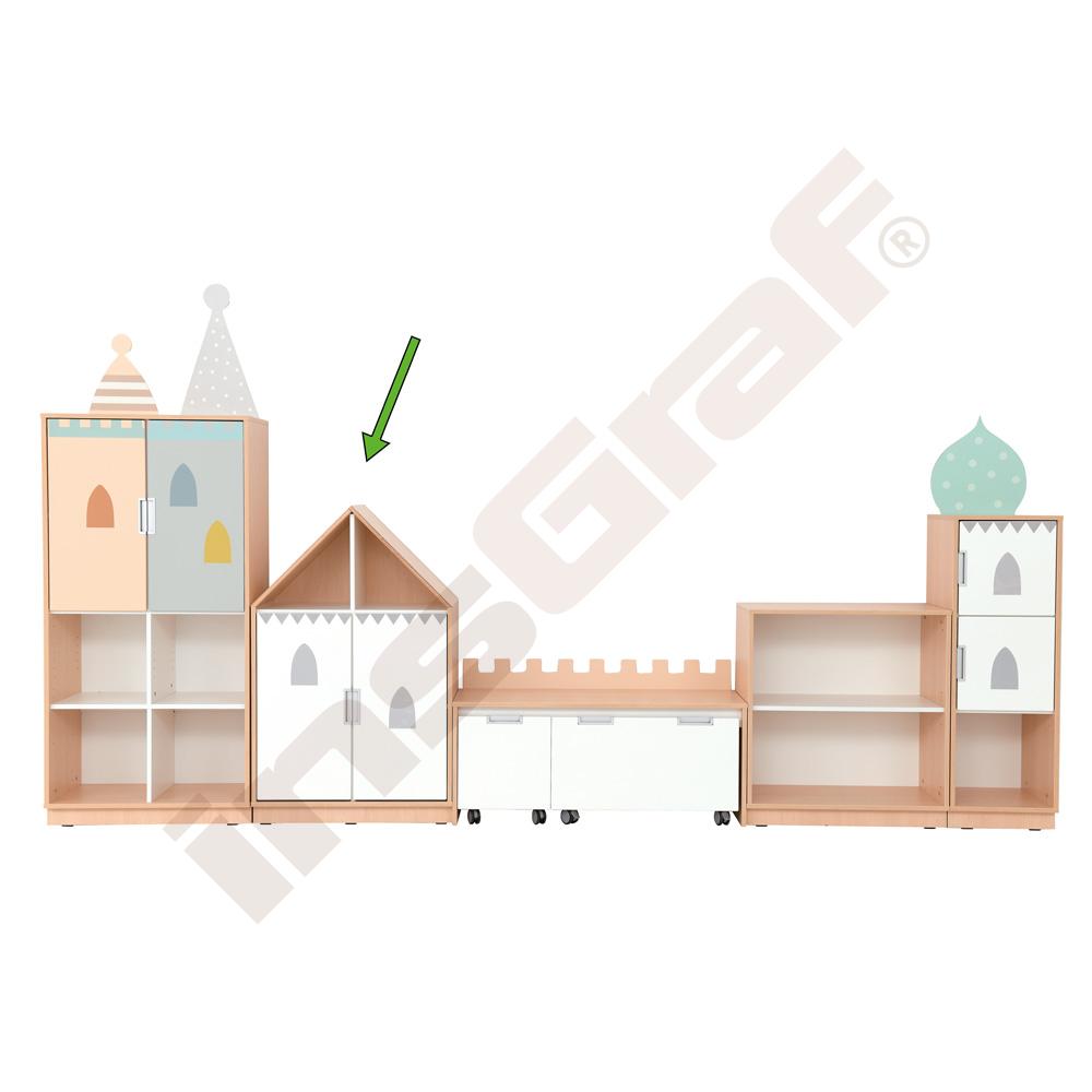 
Quadro - Märchenschloss, Häuschen-Schrank mit Mittelwand - Ahorn Jylland
