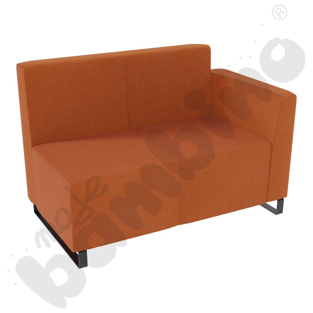 Sofa Universum 2-os. wys. 82 cm, bok niski prawy, tkanina KG15