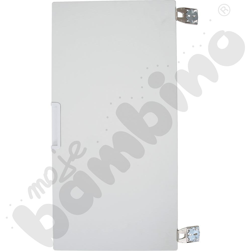 Quadro - drzwiczki średnie 90 mocowane do korpusu, cichy domyk  - szare