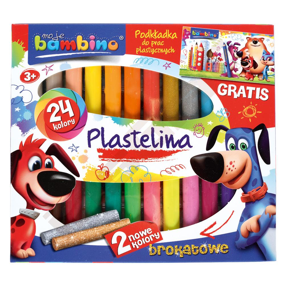 Plastelína Moje Bambino, 24 barev 