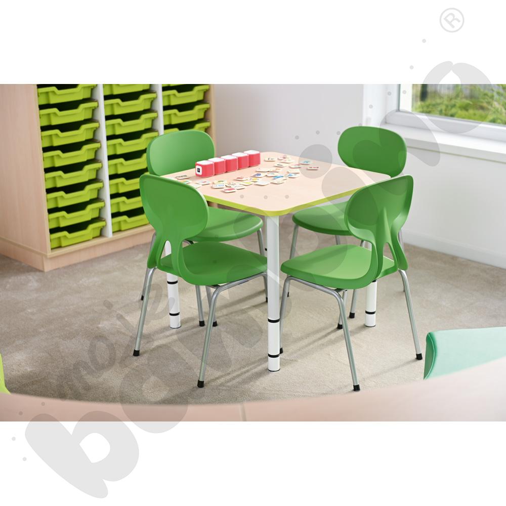 Blat Quadro klon jasny kwadratowy, limonkowe obrzeże