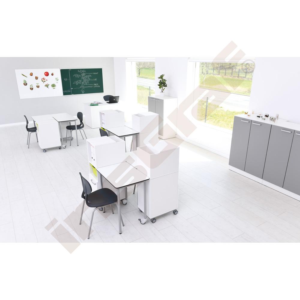 Obdĺžnikový stôl easyMoove, veľ. 6, výška 76 cm