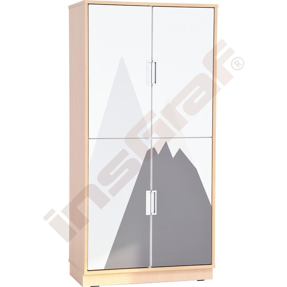 Quadro - skriňa XL k zostave Hory 90 st., tiché zatváranie, javor