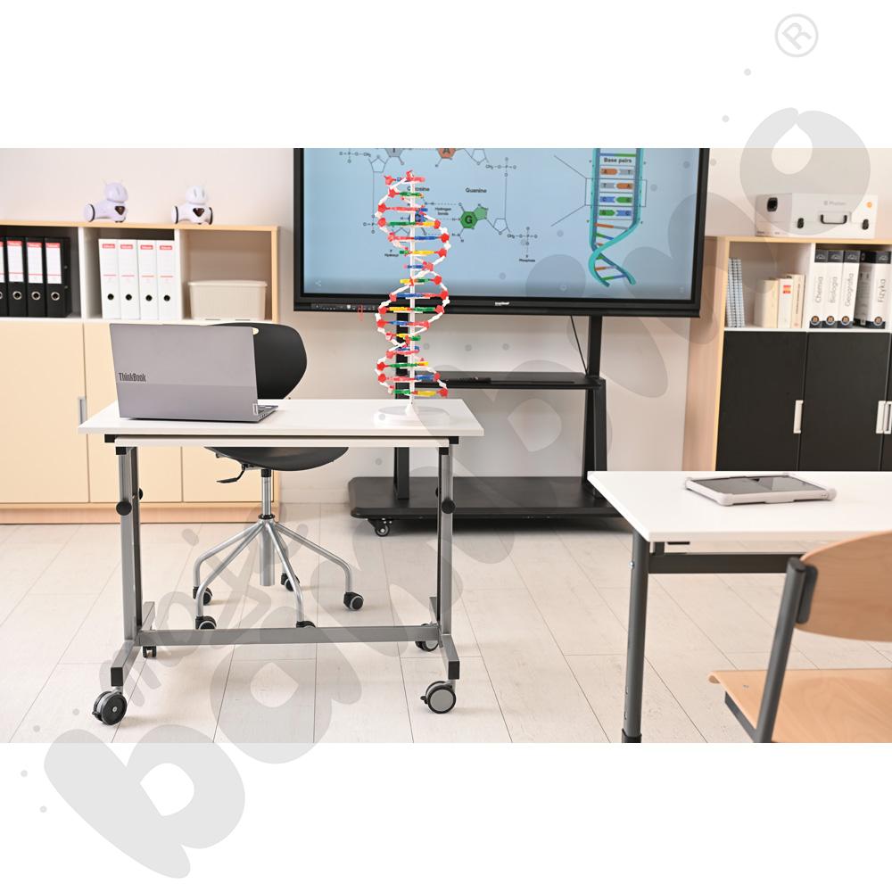 Mobilne biurko Grande – białe