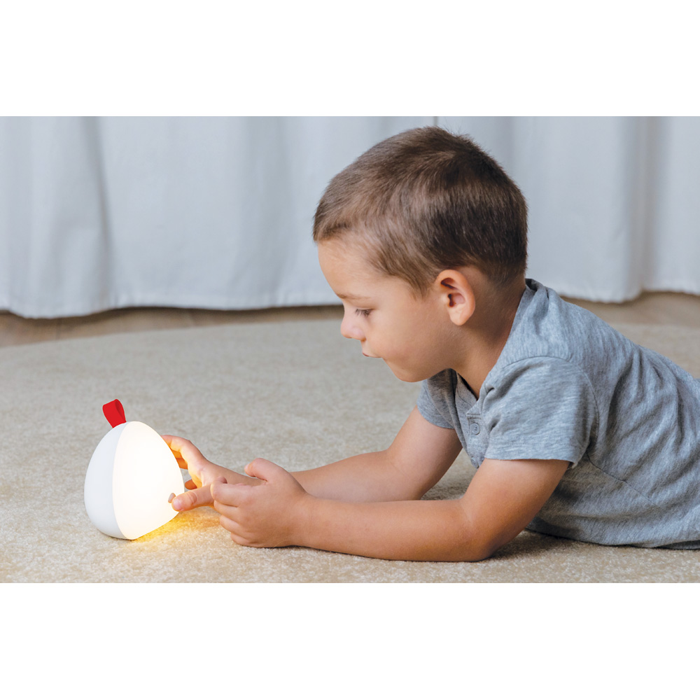 LED lampa so zvukom búrky