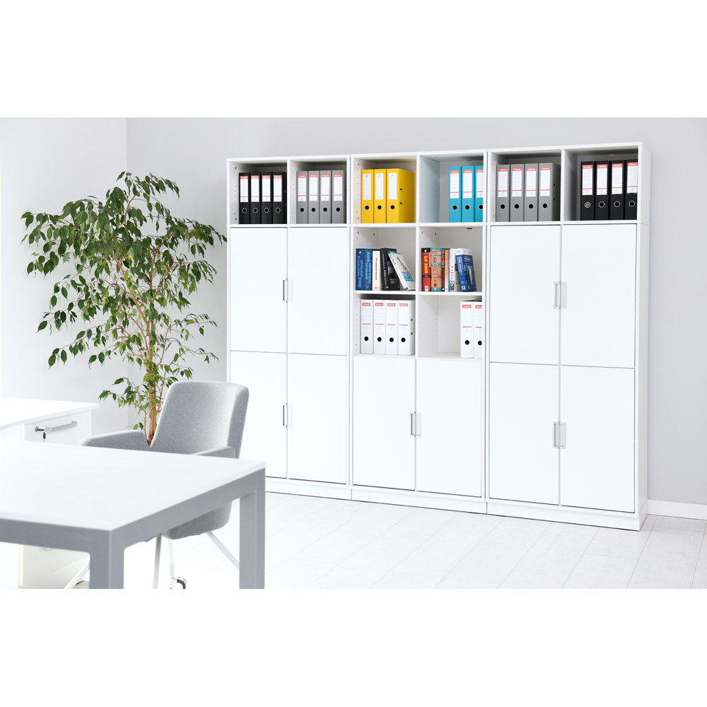 Nadstavec Quadro S s predelom - biely korpus