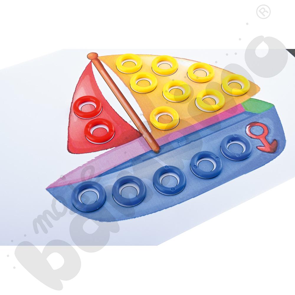 Mozaiki Maxi - zestaw edukacyjny, 9 kol.