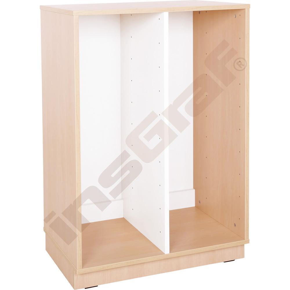 Quadro - skříňka M+ na plastové zásobníky - 2 sloupy - světlý javor