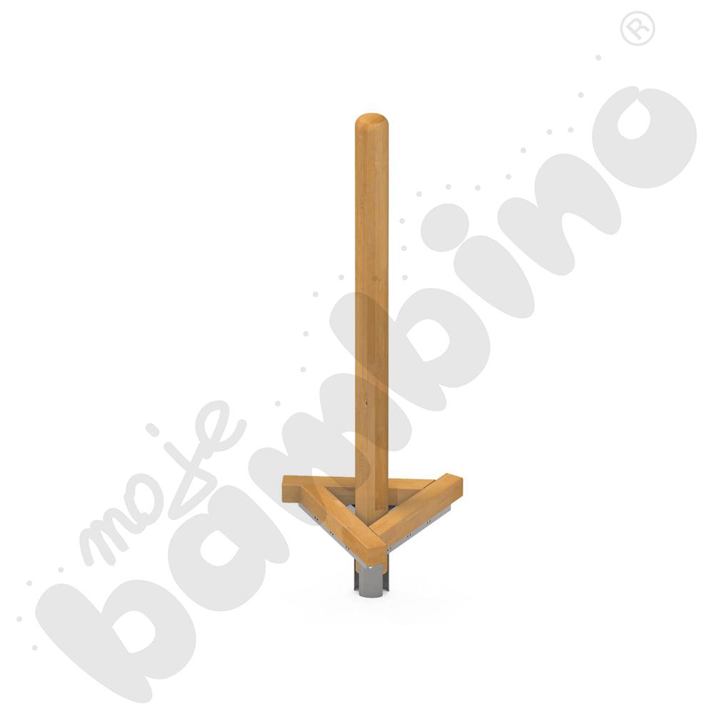 Stacja drewniana z podestem drewnianym