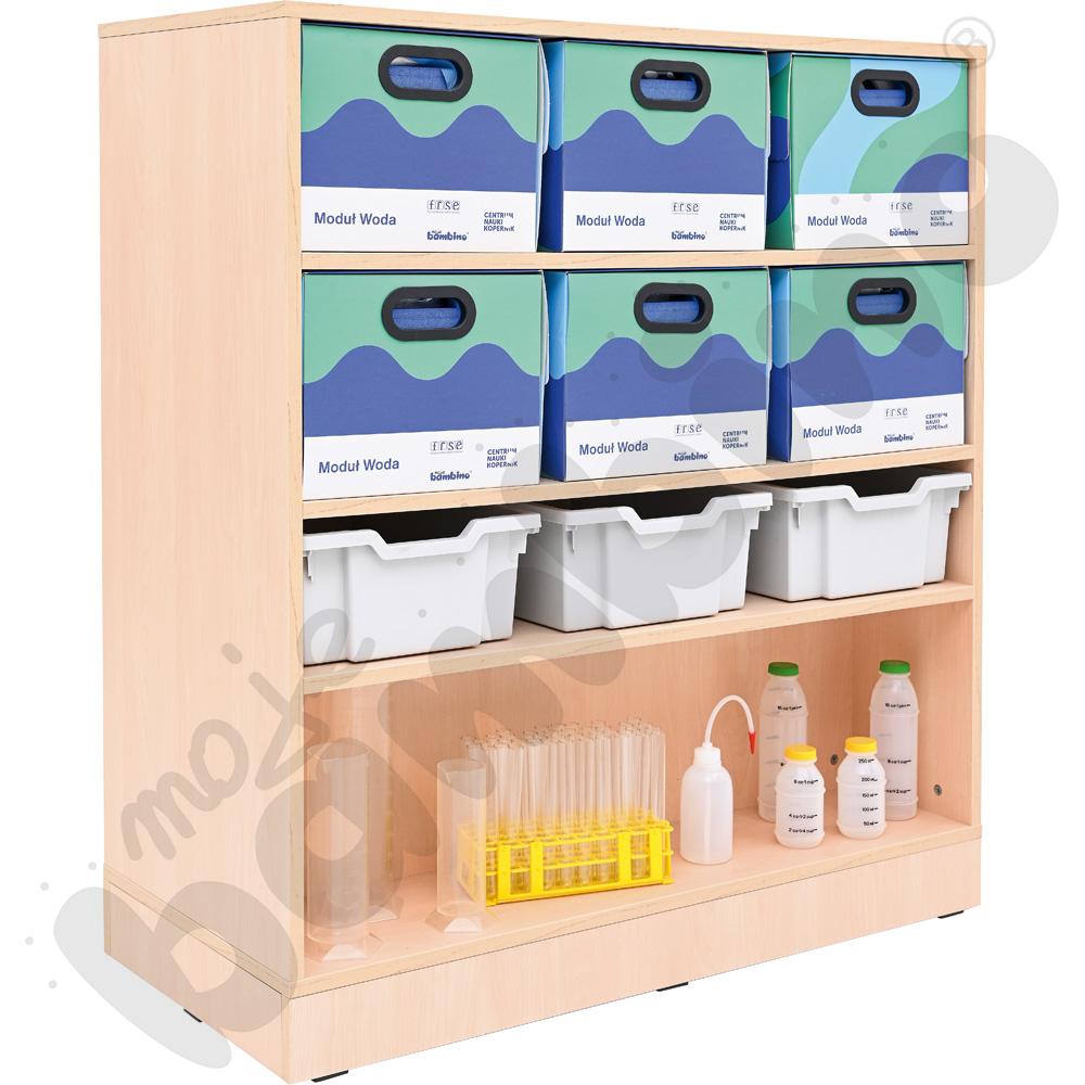 Regał Grande dwustronny - klon jasny