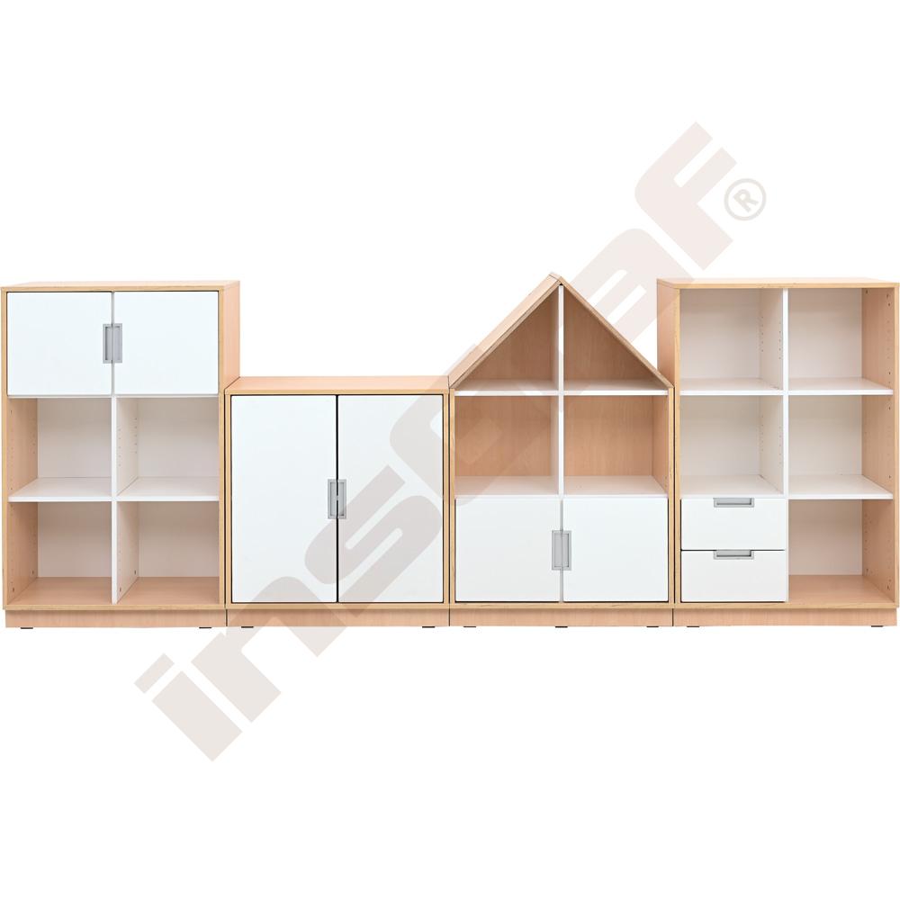 Möbelsatz Quadro 274W-180°, weiß