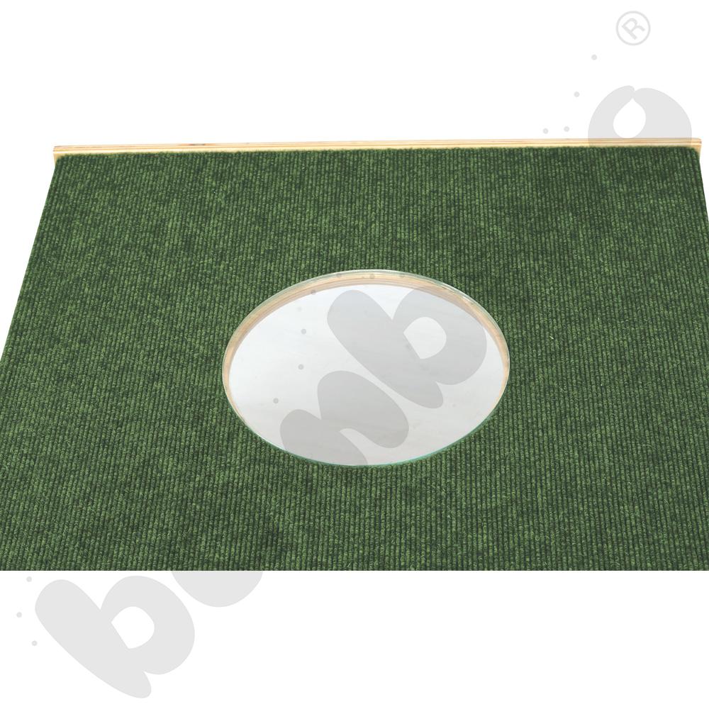 Podest ze szkłem, wys. 45 cm - ciemnozielony