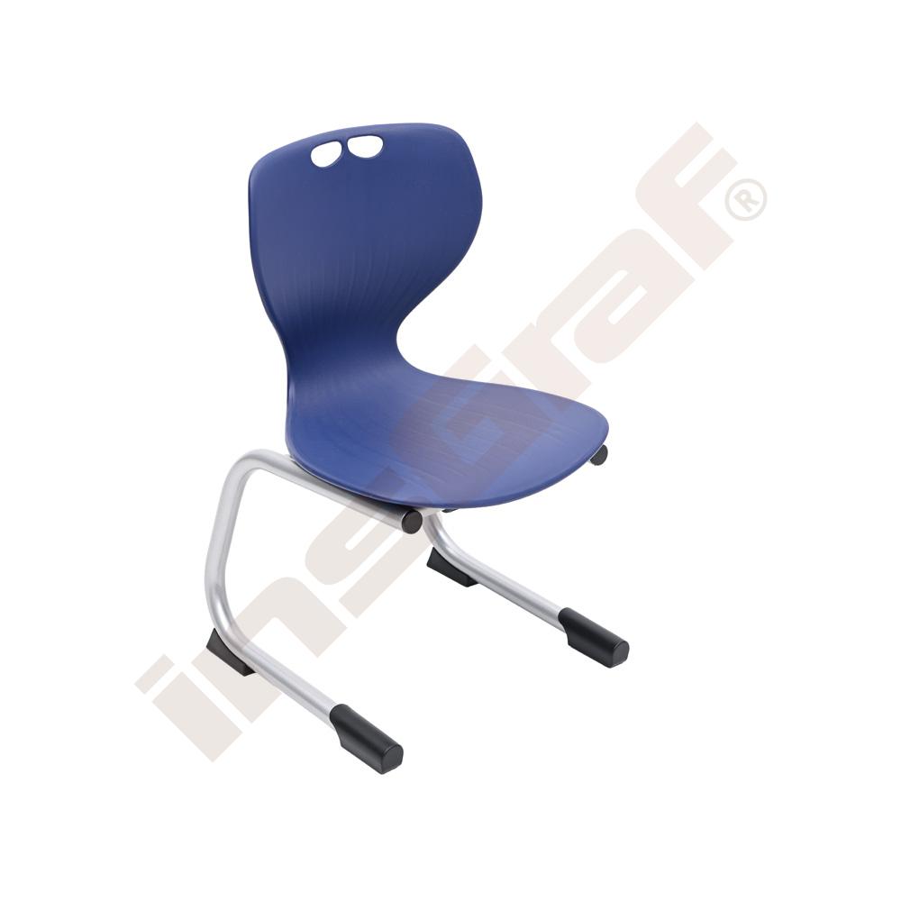Kufenstuhl Kapi 1, SH 26 cm - marineblau