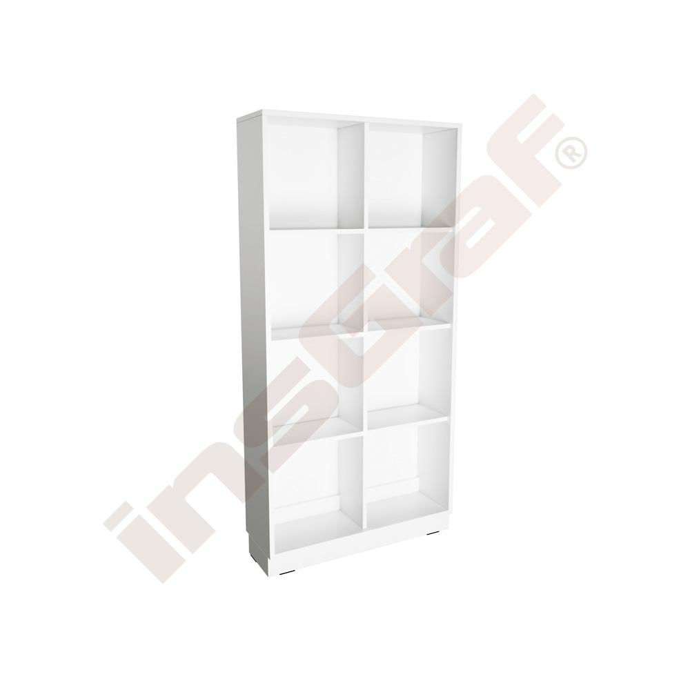 Quadro - regál XL mělký - bílý