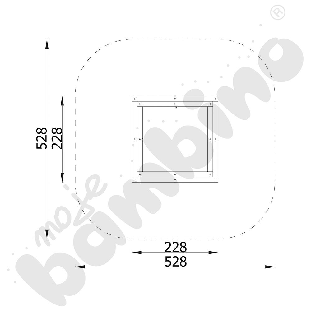 Piaskownica z desek 2 x 2