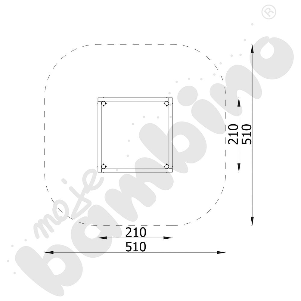 Piaskownica z bali 2 x 2