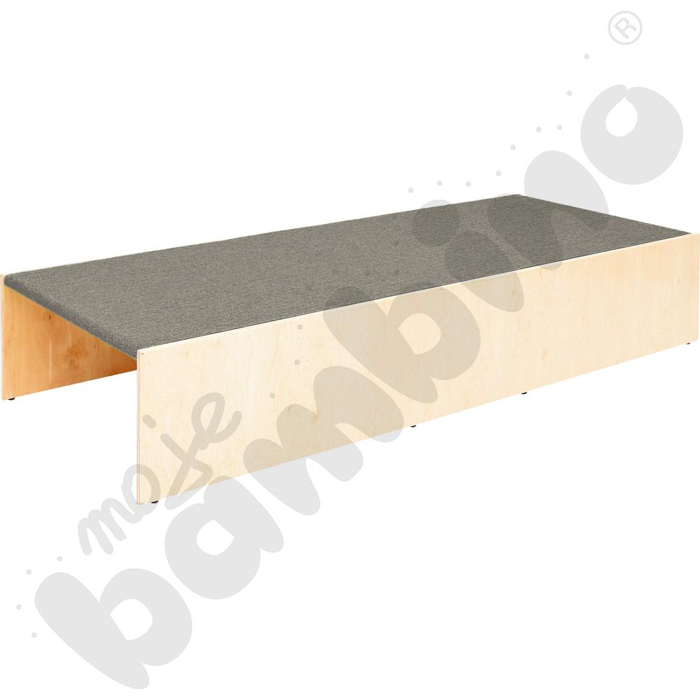 Podest z wnękami po bokach, wys. 30 cm - jasnoszary