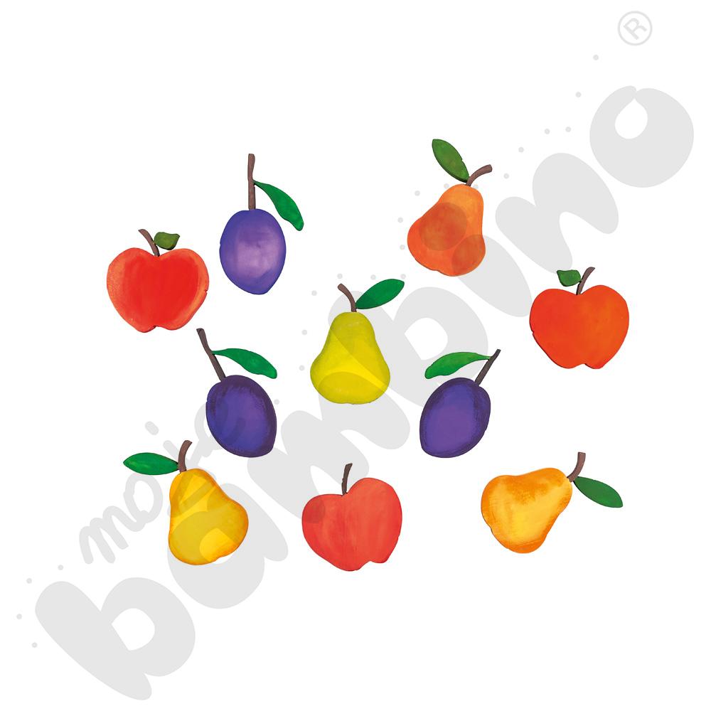 Piankowe kształty do ozdabiania - owoce, 40 szt.