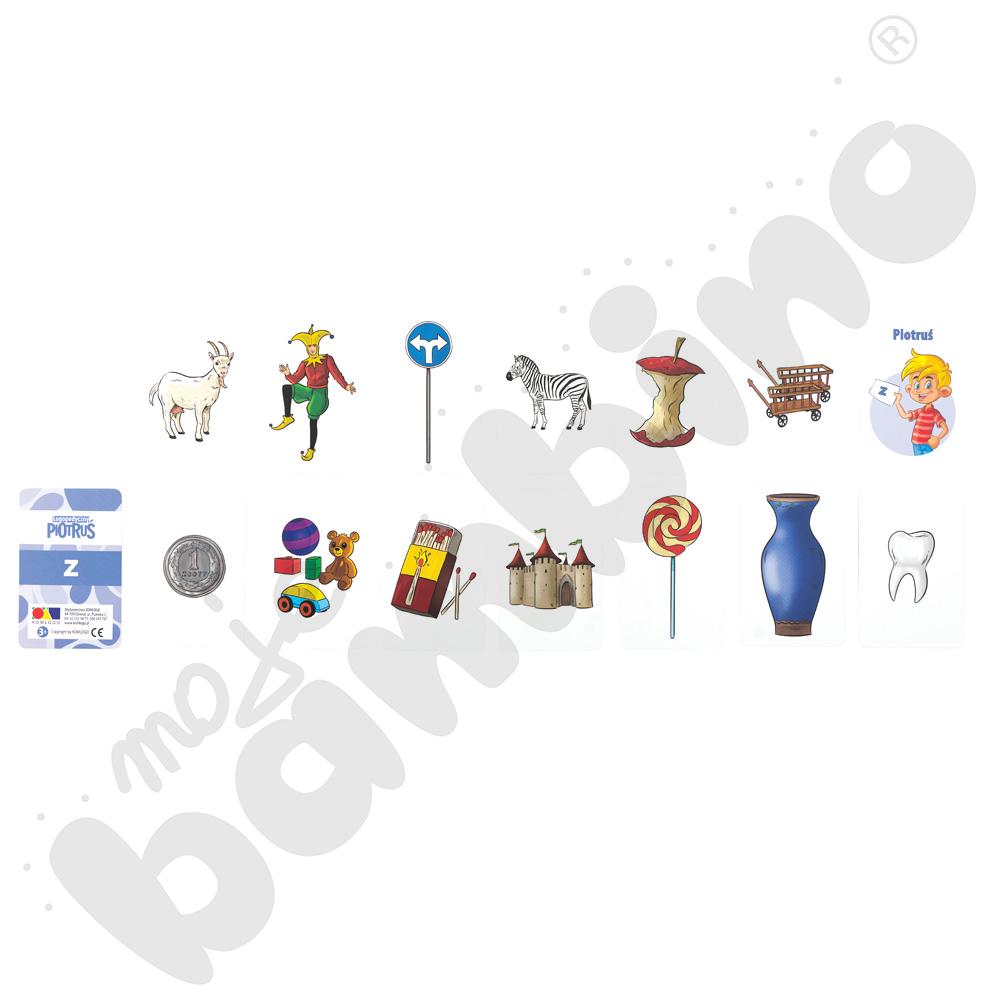 Karty logopedyczne Piotruś. Pakiet I