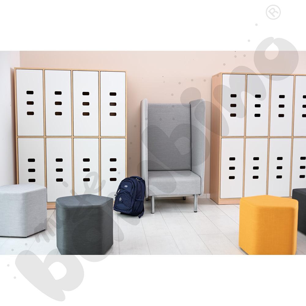 Pufa Inflamea 1 pięciokątna ciemnoszara