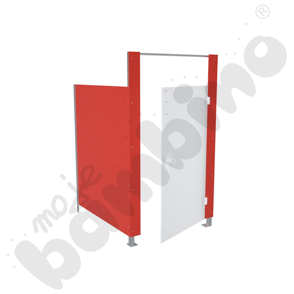 Kabina WC Aqua - moduł dodatkowy czerwony