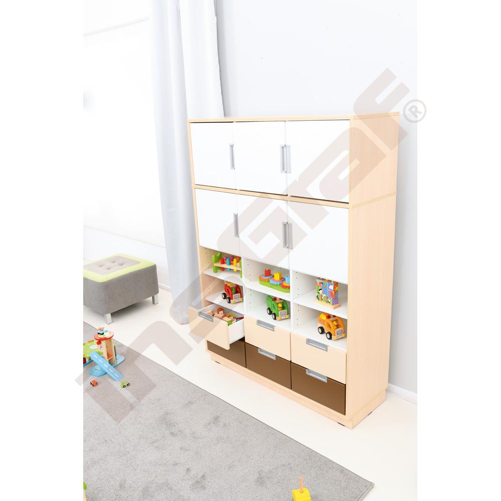 Quadro - sestava 95, 90°, korpusy světlý javor