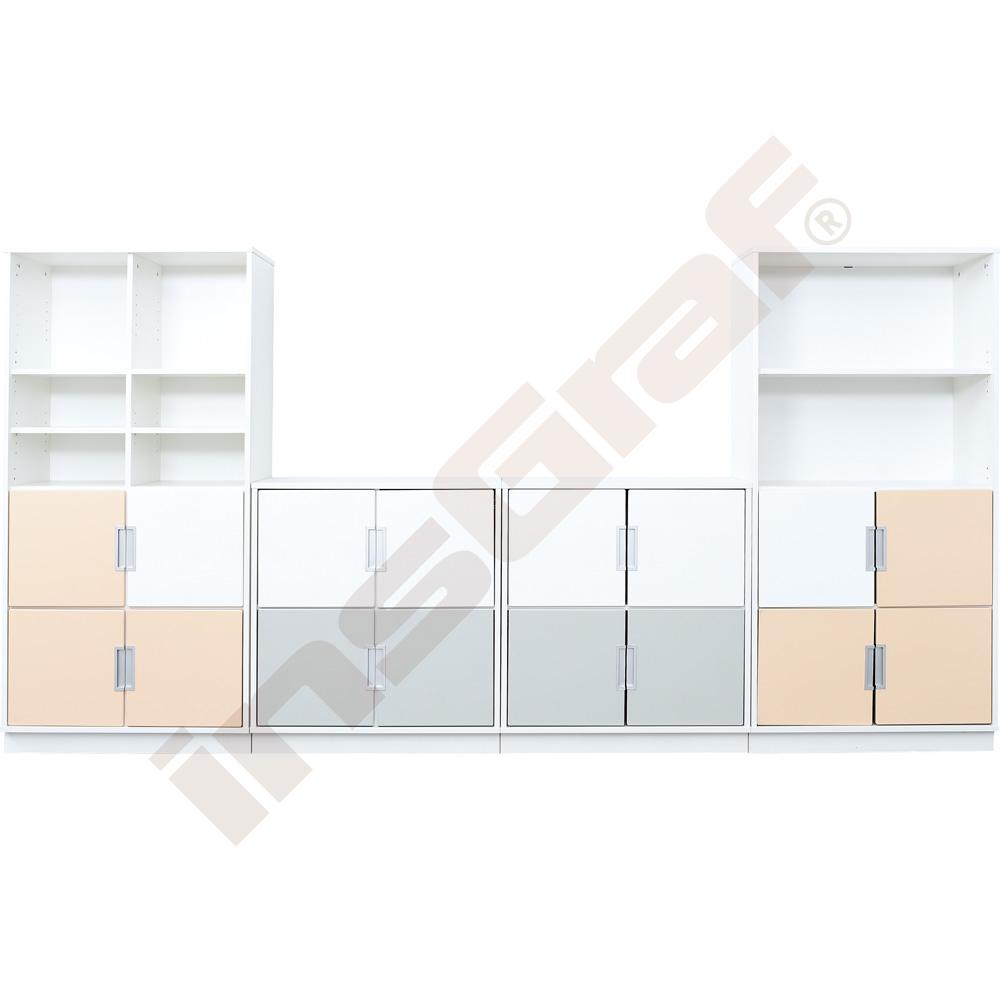 Möbelsatz Quadro 85W-180°, weiß
