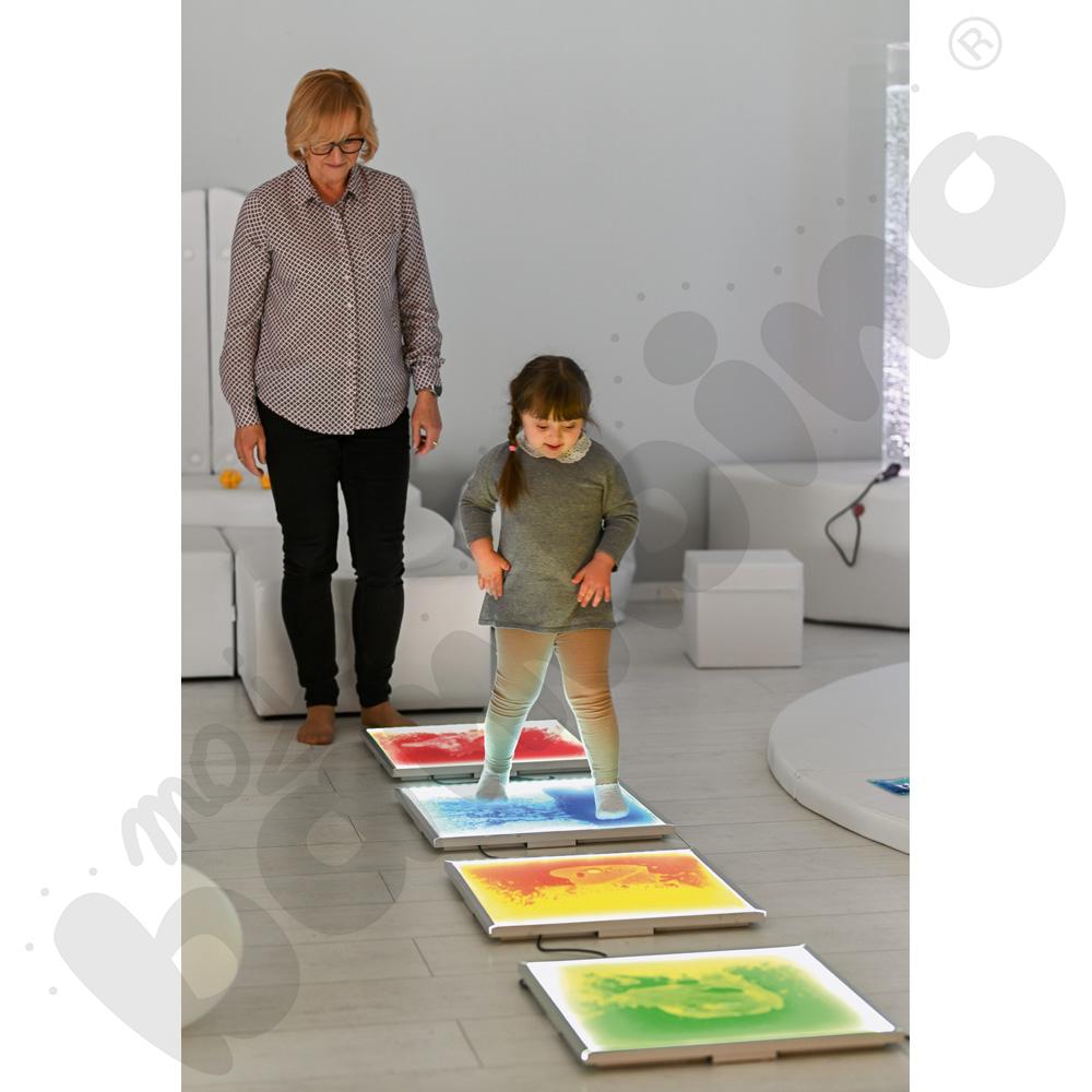 Podświetlany panel podłogowy, zielony