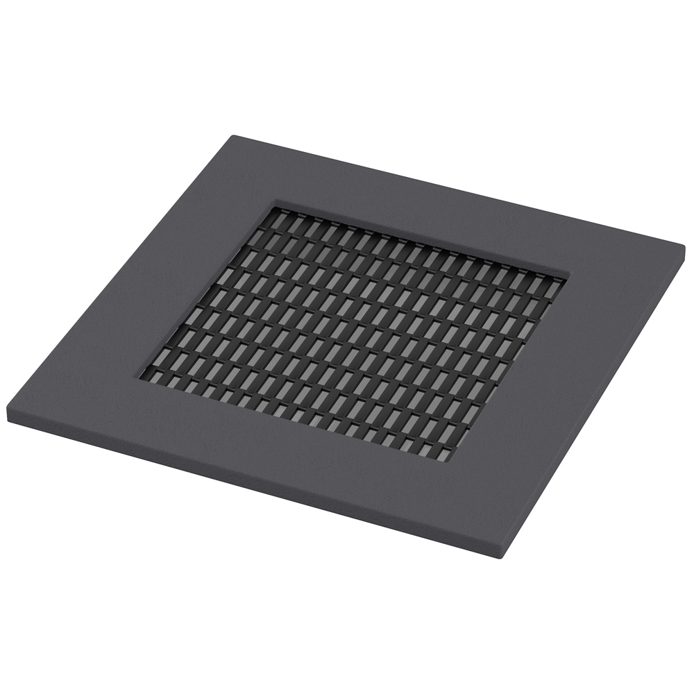 Mini trampolína - štvorcová, čierna podložka, čierny okraj
