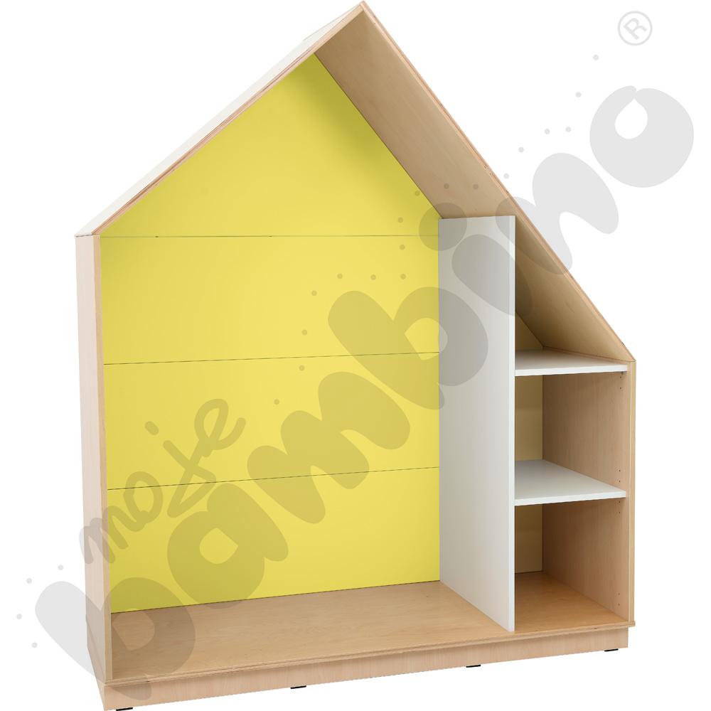 Quadro – szafka-domek z 2 półkami, skrzynia klon jasny,żółta