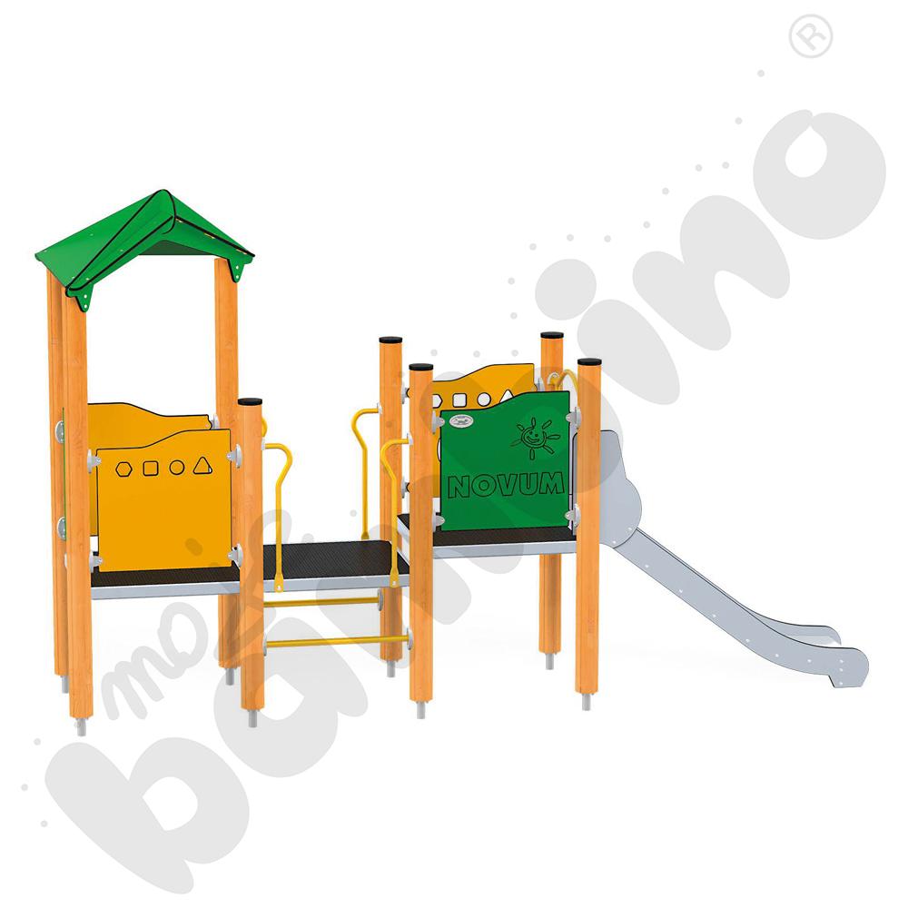 Orbis - wieża 3, drewniane słupy