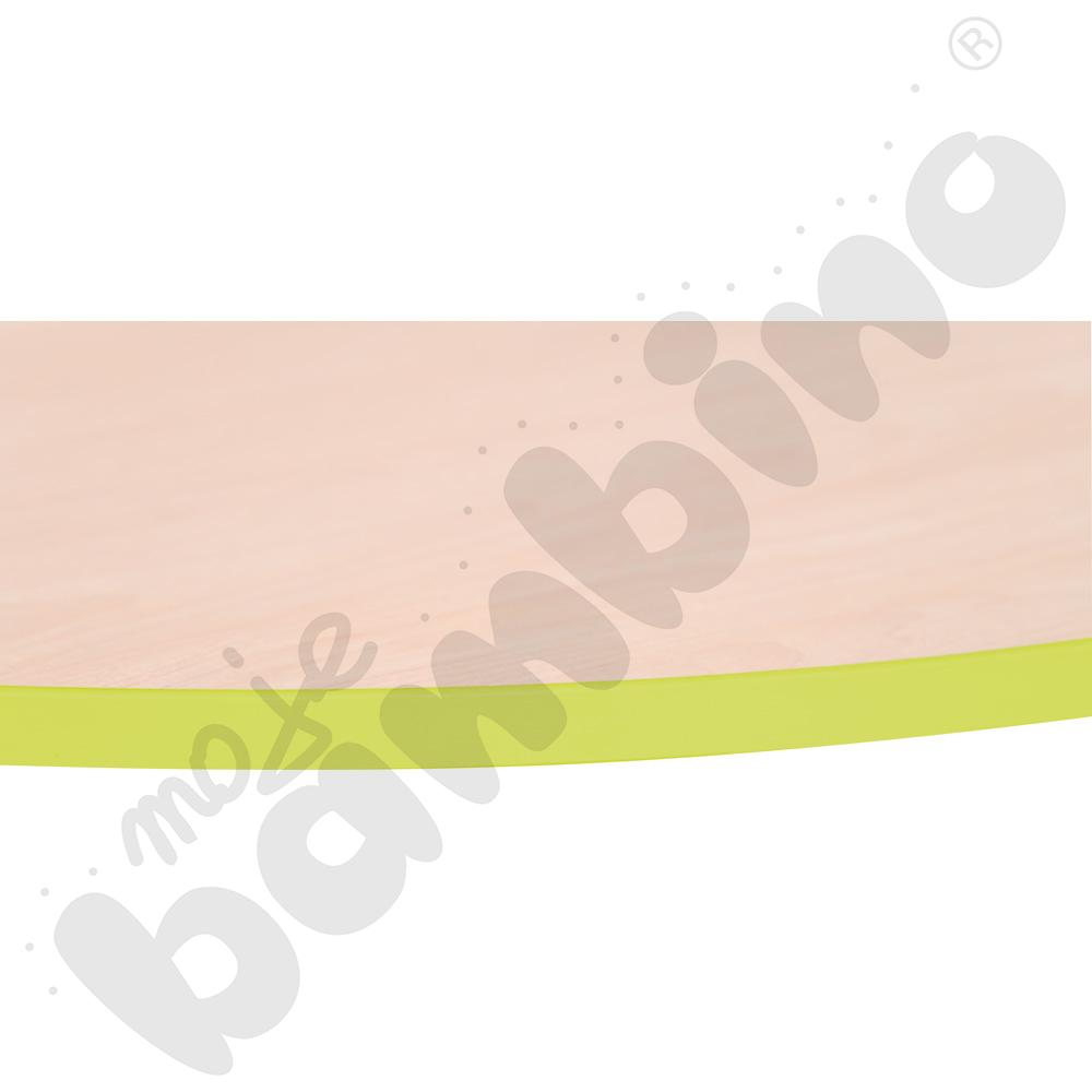 Blat Quadro klon jasny okrągły, limonkowe obrzeże