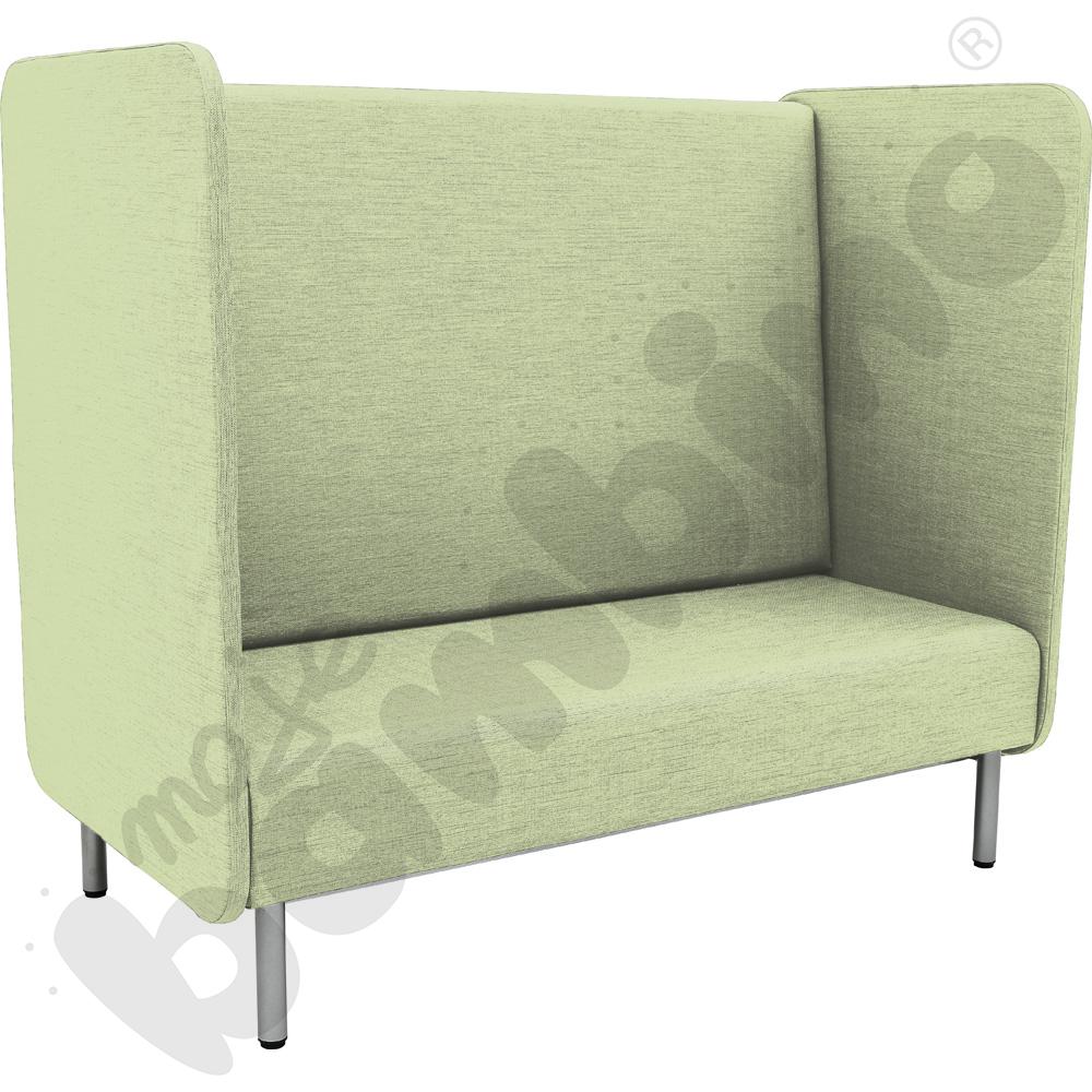 Fotel Inflamea 2 z wysokim oparciem, 3-os. - jasnozielony