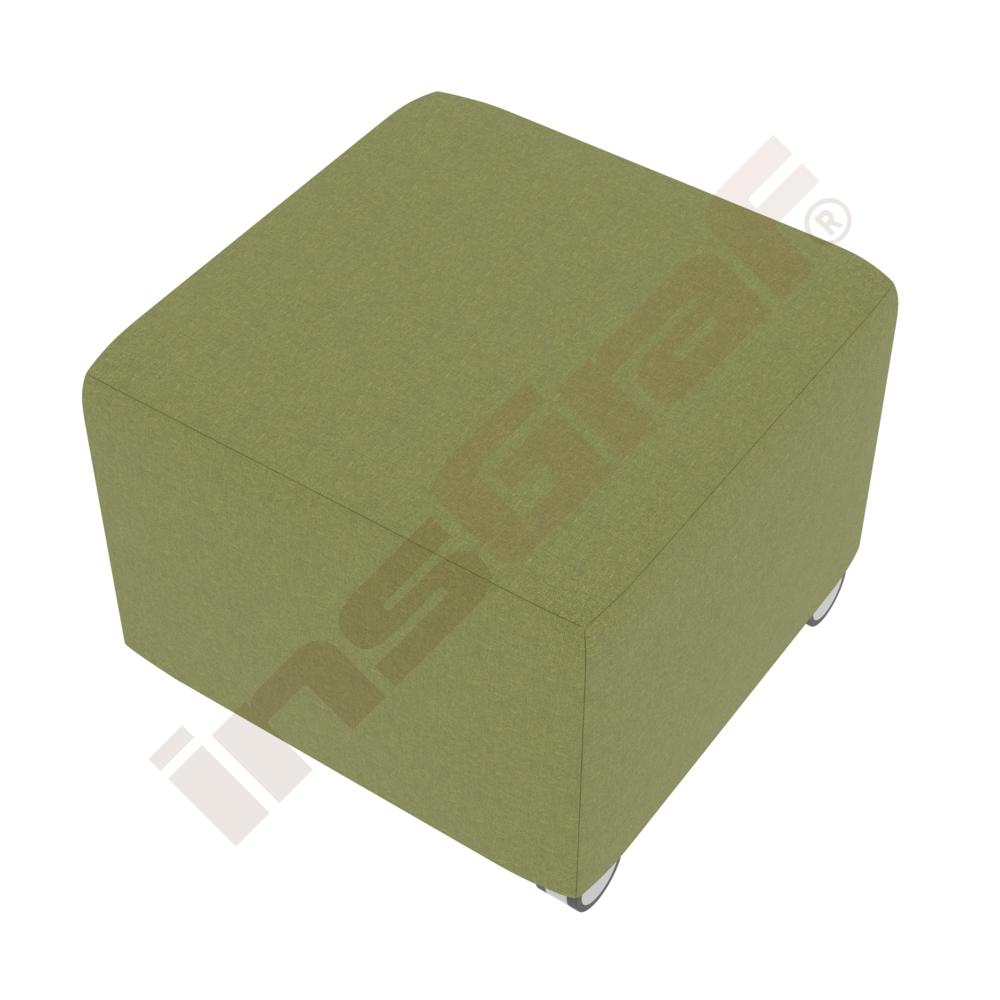 Universum Hocker, B 55, T 55, auf Rollen, Bezug RO30