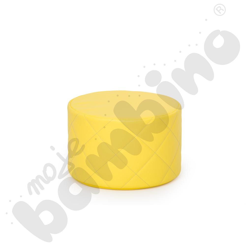 Pufka pikowana, jasnożółta