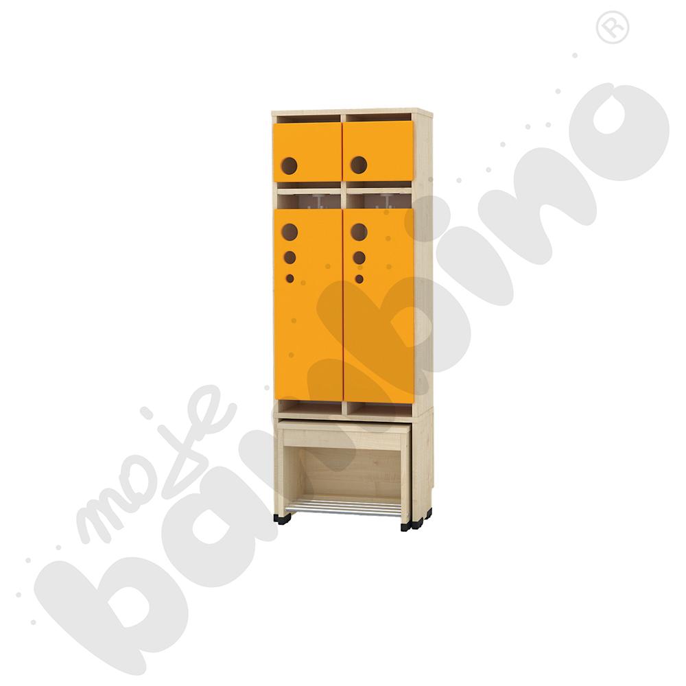 Szatnia Kropla z wysuwanym siedziskiem 2-os., wys. 35 cm 