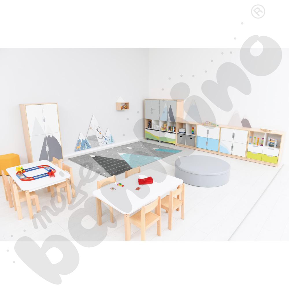 Quadro - zestaw Góry 90 st., cichy domyk, skrzynia klon jasny