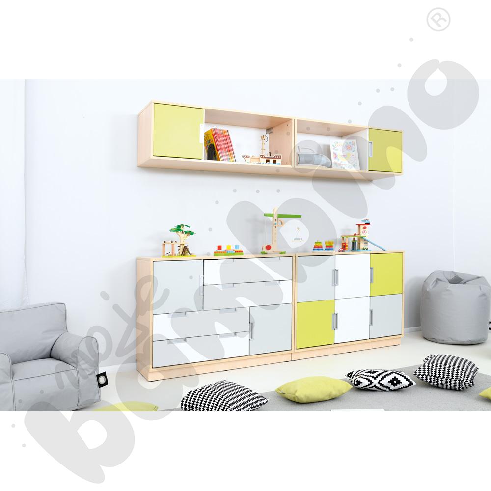 Quadro - szeroka szafka wisząca - prawa, klon jasny