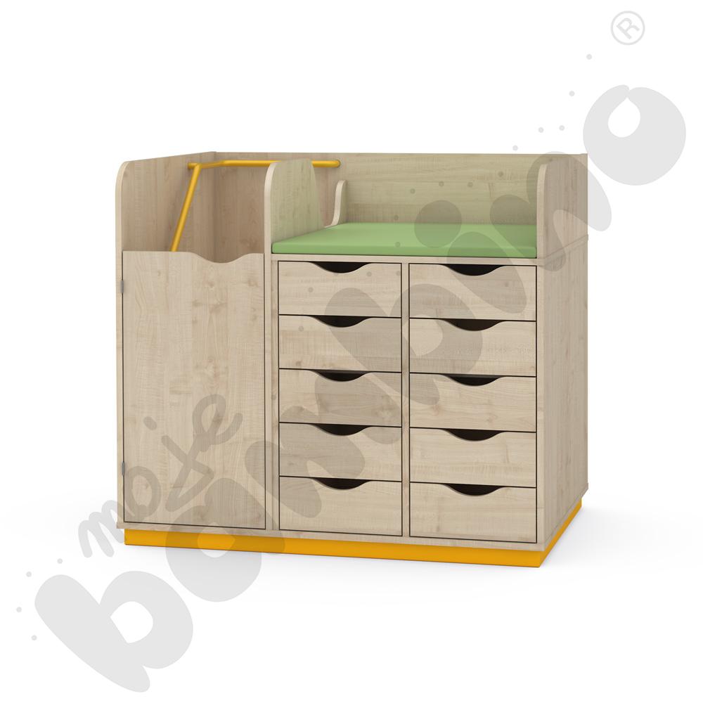 Przewijak ze schodami, 10 szuflad, lewy 2