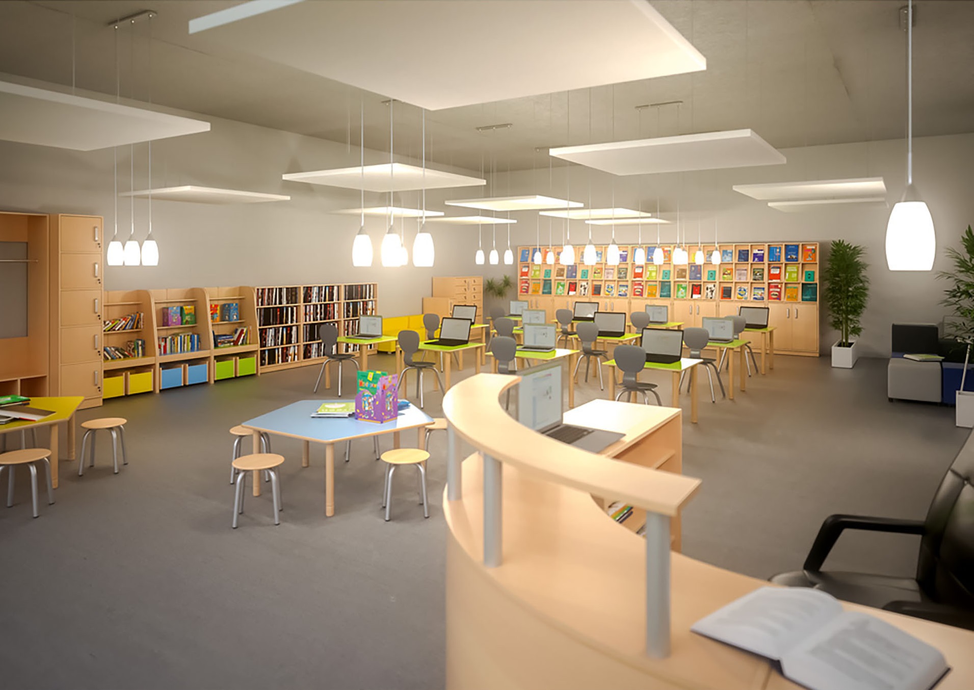 Bibliothek und Leseraum Flexi