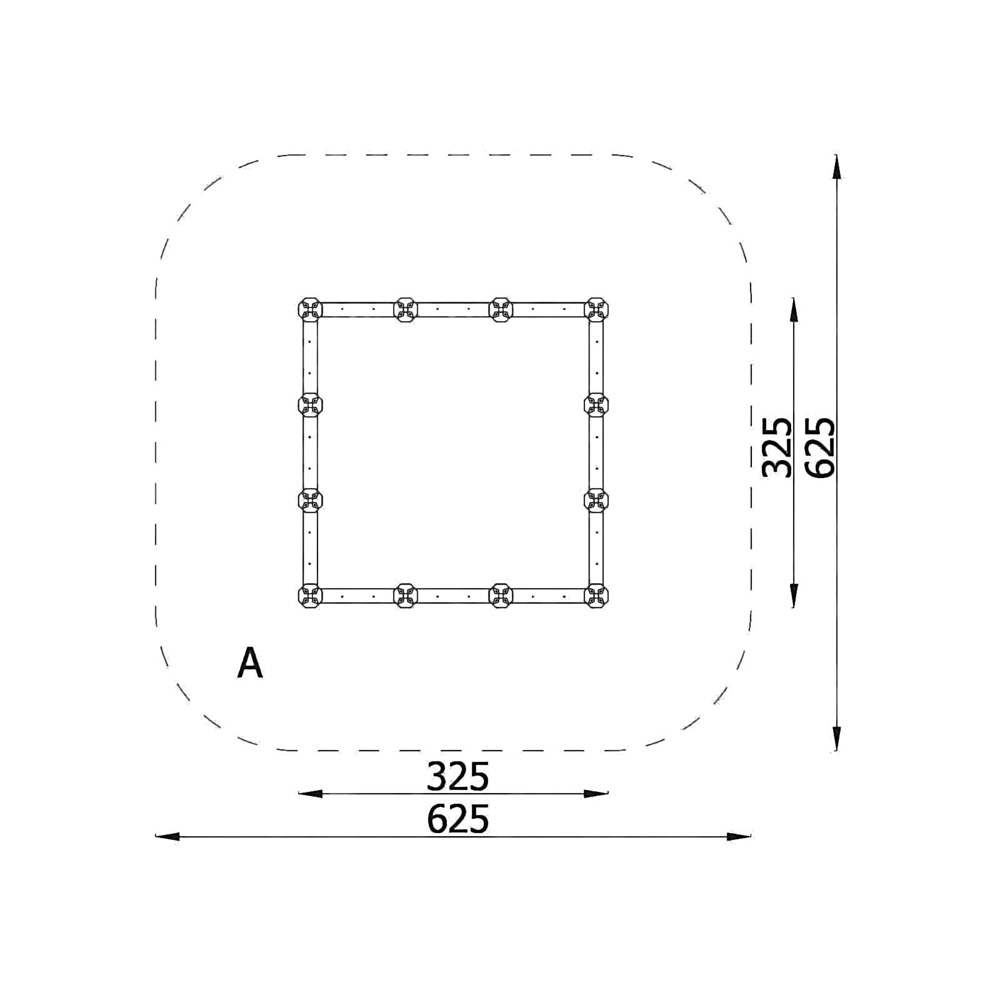Pieskovisko Verto 3x3 m