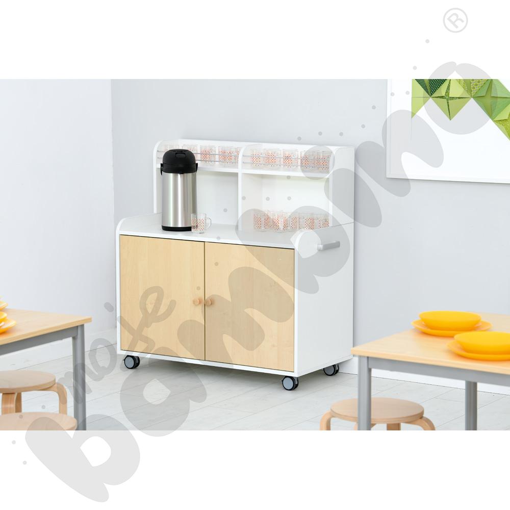 Drzwiczki brzozowe do kredensu na kółkach 092742 (1 para)