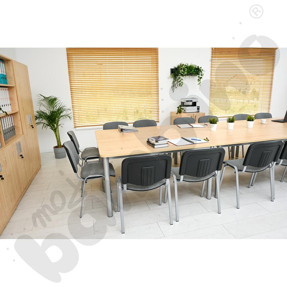 Krzesło konferencyjne ISO Alu szare