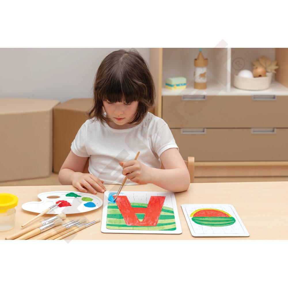 Biele puzzle A4