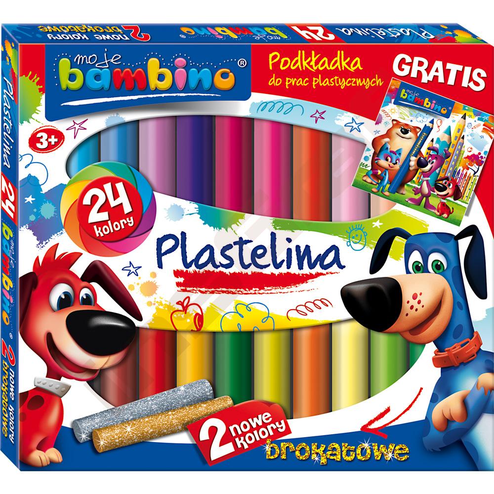 Plastelína Moje Bambino, 24 barev 