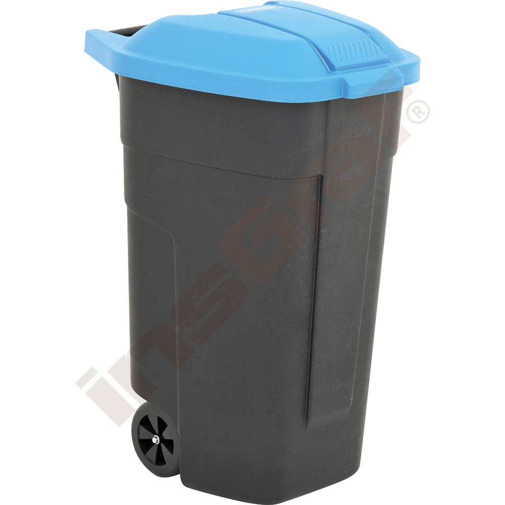 
Mülltonne, 110 l, Deckel blau
