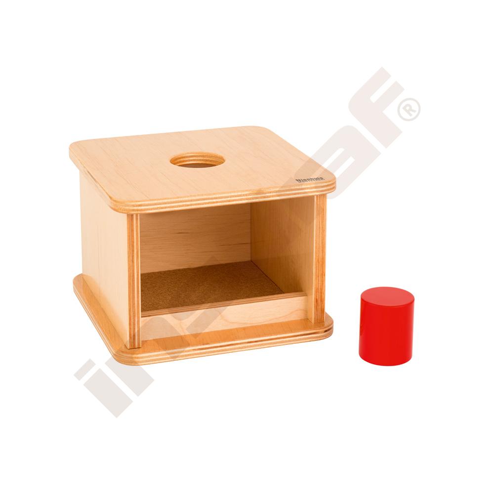 Dřevěná krabička s velkým cylindrem
