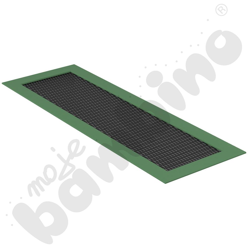 Trampolina Długa, mata czarna, obrzeże zielone