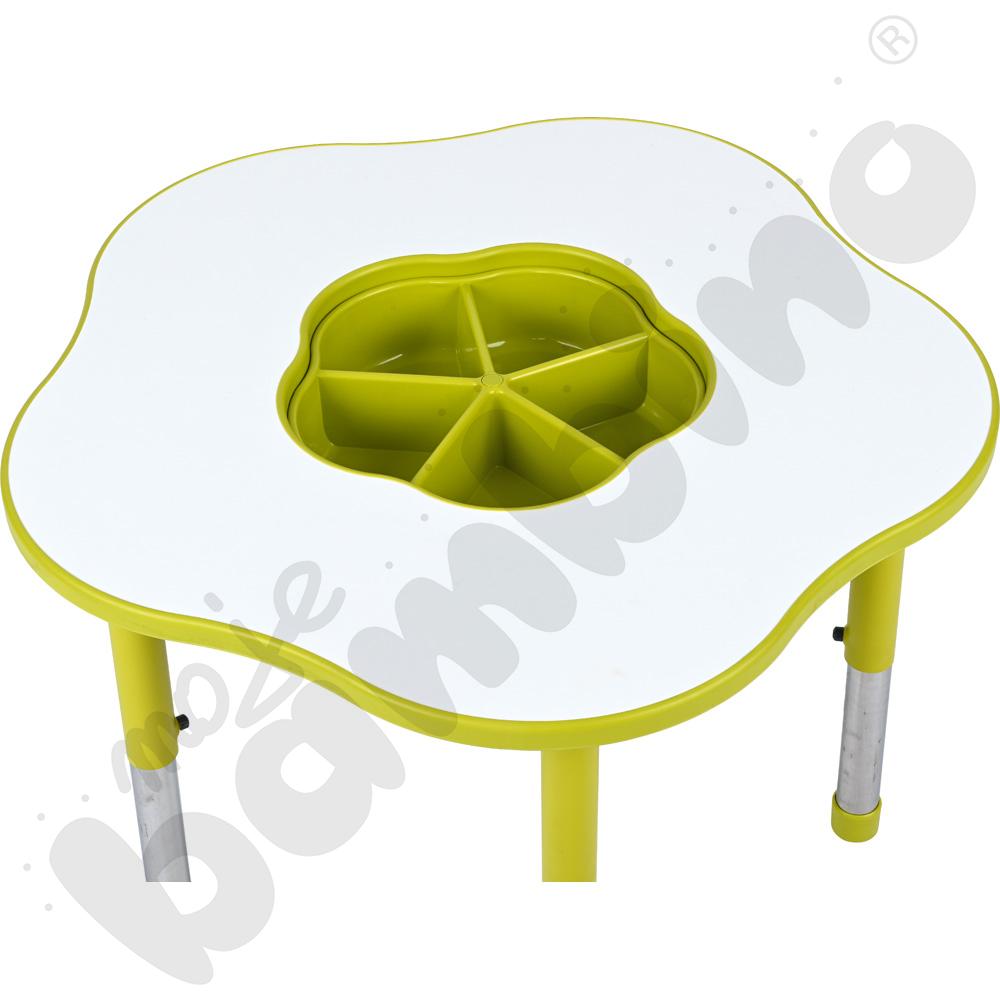 Stolik Pino z organizerem z regulowaną wysokością, rozm. 0-3 - oliwkowy